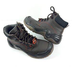 Berrendo Men's Sz 4 Steel Toe Work Boots Oil & Slip Resistant Industrial Shoes